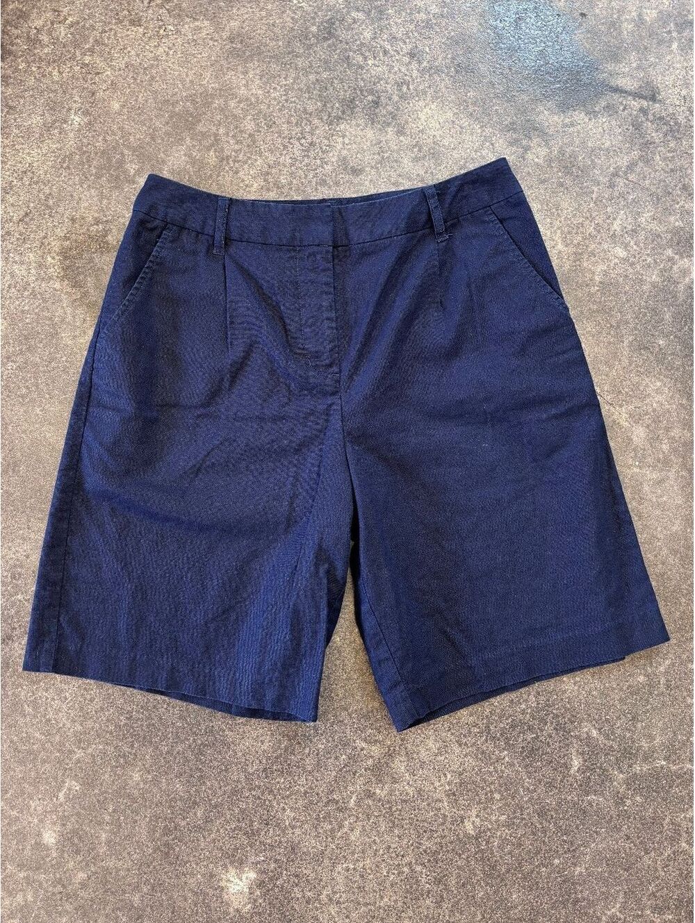 Boden US4 Navy Linen Bermuda Shorts